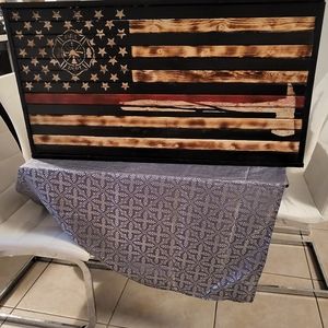 Rustic handmade flags